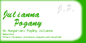 julianna pogany business card