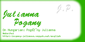 julianna pogany business card